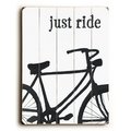 One Bella Casa One Bella Casa 0003-9404-20 18 x 24 in. Just Ride Planked Wood Wall Decor by Lisa Weedn 0003-9404-20